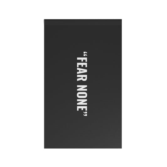 “FEAR NONE” Flag | Black